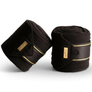 Equestrian Stockholm  Fleece Bandagen Black Gold