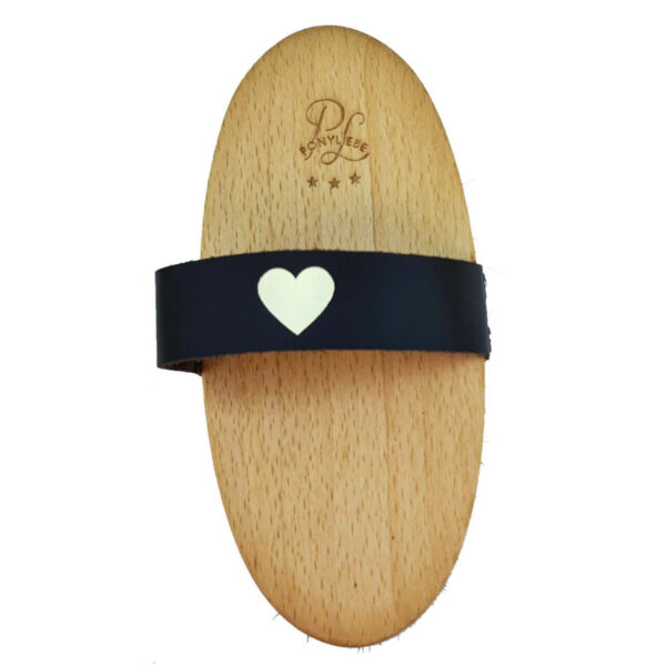 Ponyliebe Holzkardätsche Heart Holzbürste