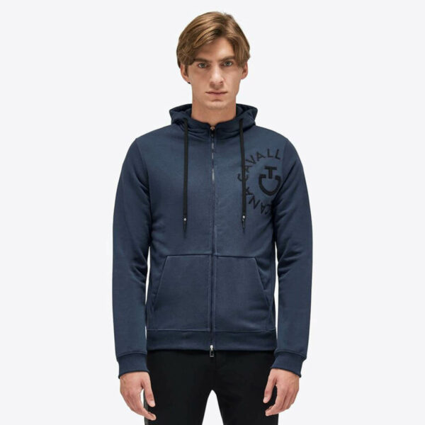 Cavalleria Toscana Sweatjacke Herren Cotton Zip FS 2023 Hoodie Kapuzenjacke