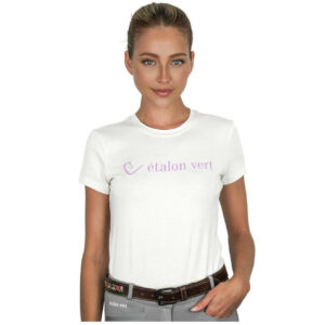 etalon vert T-Shirt Damen Quiwi Dream Logo Print Kurzarm