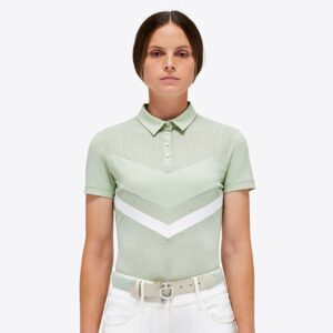 Cavalleria Toscana Kurzarmshirt Perforated Jersey S/S Zip Competition FS 2023 Turniershirt