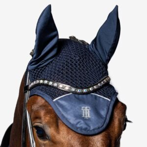 Tommy Hilfiger Equestrian Fliegenmütze TH Rhinestone FS 2023 Fliegenohren Fliegenhaube