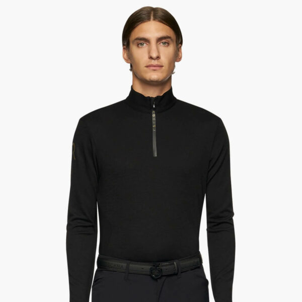 Cavalleria Toscana Langarmshirt Herren R-evo Tech Wool Classic