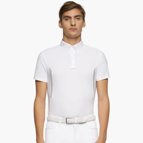 Cavalleria Toscana Turniershirt Herren Kurzarm Tech Jersey S/S Button Competition HW 2022