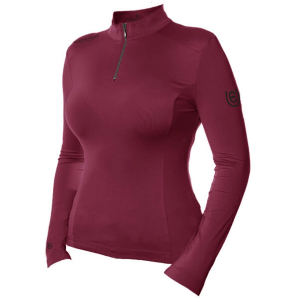 Equestrian Stockholm  Baselayer Damen UV Protection Bordeaux Longsleeve