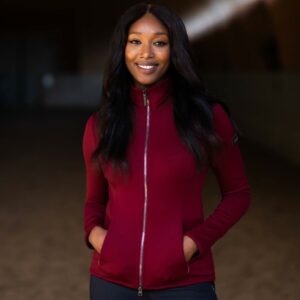 Equestrian Stockholm  Jacke Damen Explorer Jacket Bordeaux HW 2022 Trainingsjacke Sweatjacke