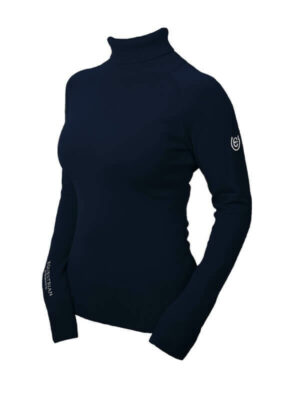 Equestrian Stockholm  Pullover Damen Polo Top Midnight Blue HW 2022 Rollkragenpullover