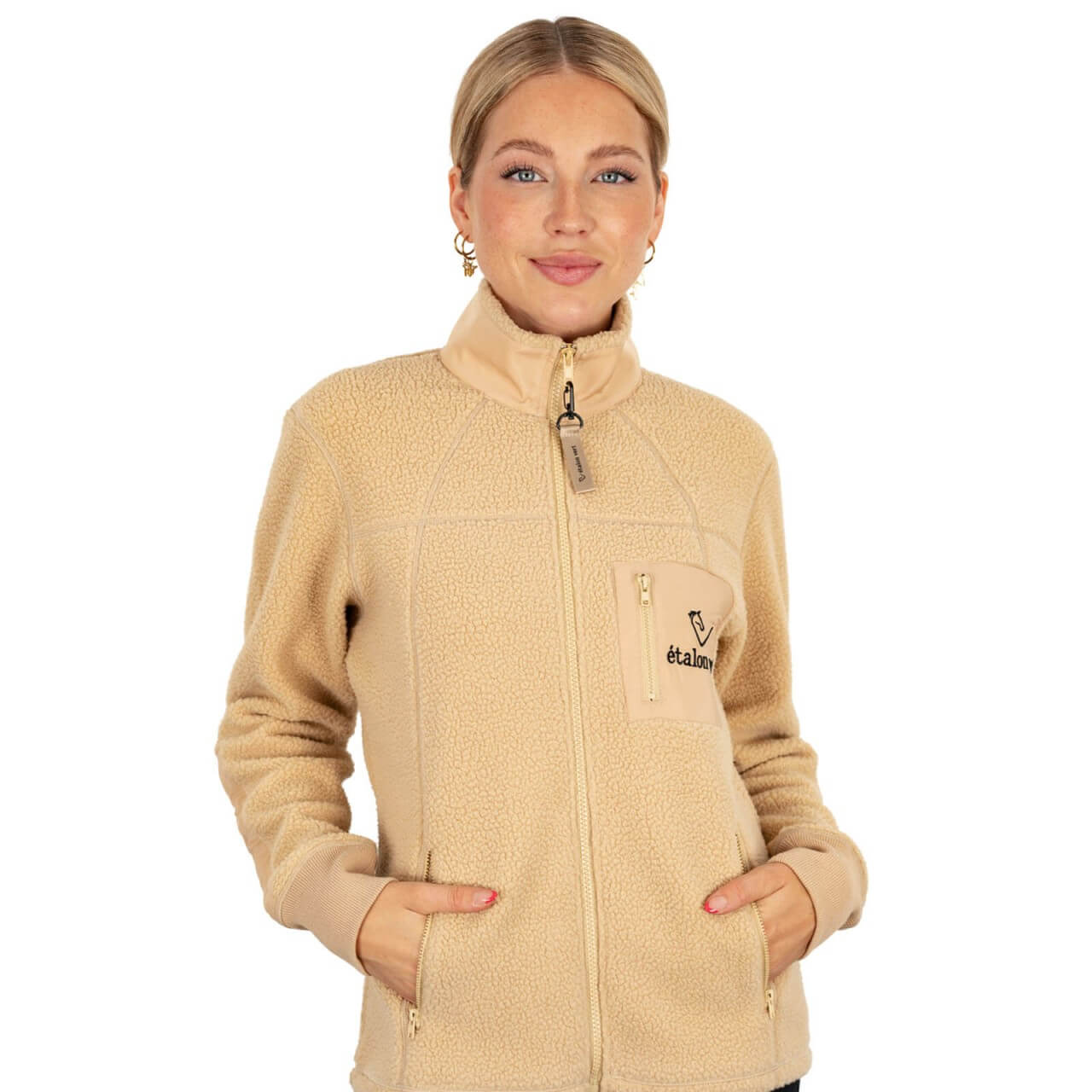 etalon vert Jacke Damen Livello Teddyjacke