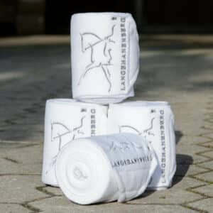 Langehanenberg Bandagen mit Logo Fleecebandagen
