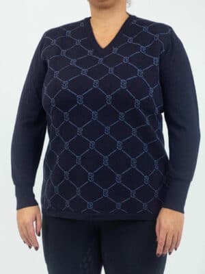 PS of Sweden Stricksweater Damen Zadie Curvy Line HW 2021 Pullover