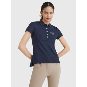 Tommy Hilfiger Equestrian Poloshirt Damen Crystal Embellished Style FS 2022