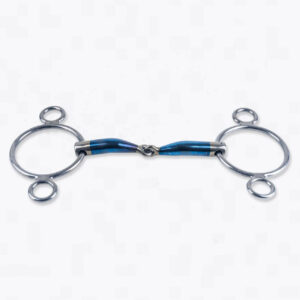 Trust Equestrian Gebiss Wassertrense Sweet Iron 3-Ring einfach gebrochen 16mm