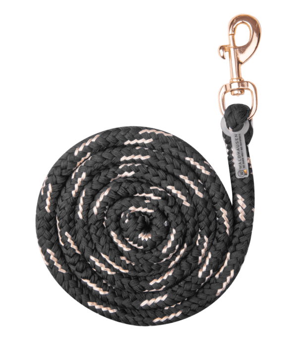 Waldhausen Anbindestrick Lurex Rosé Karabinerhaken