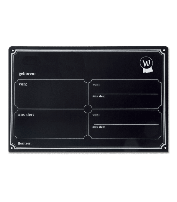 Waldhausen Boxenschild Metall
