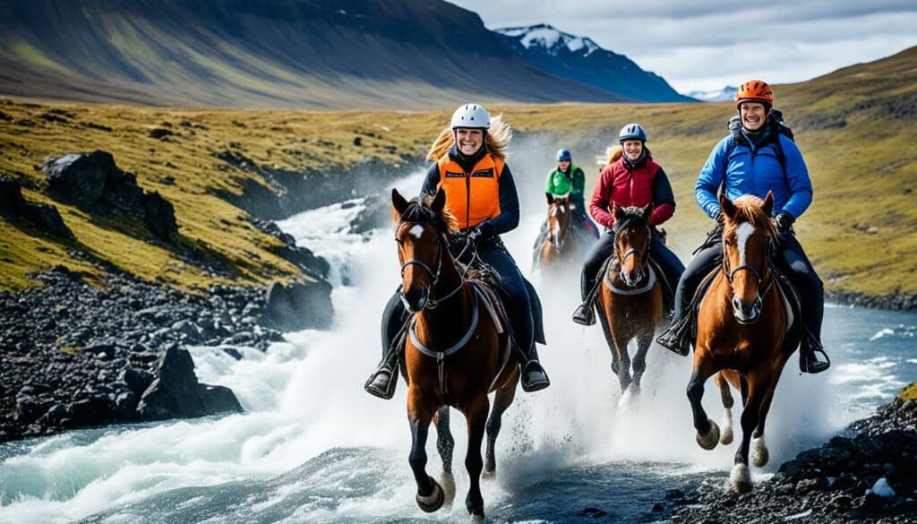 Reiten in Island bei Husey