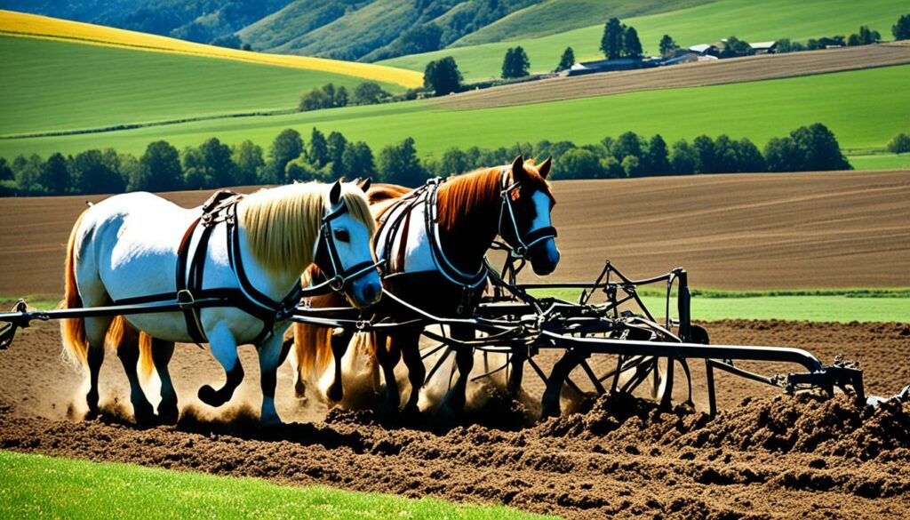 Ponys in der Landwirtschaft